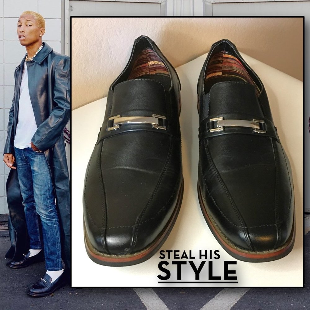 DARBY Men's Black Bike-Toe Slip-On Loafer